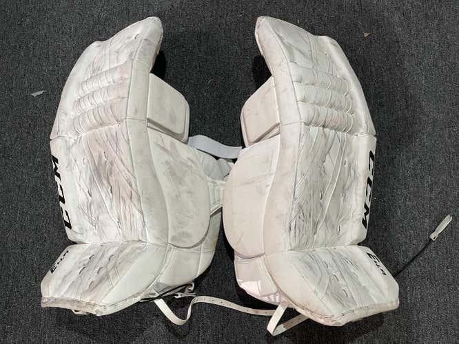 32’’+1 Intermediate White CCM E4.9 hockey leg pads