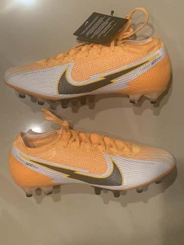 Orange Unisex Molded Cleats Nike Mercurial Vapor 13 Elite AG Cleats