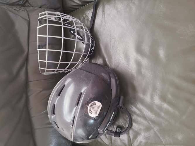 Black Used Large Bauer 2100 Helmet
