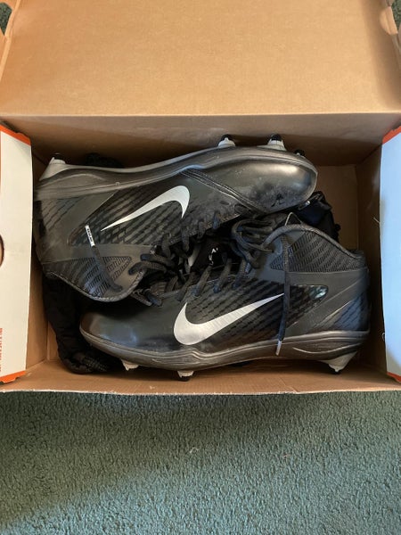Black Men's Detachable Cleats High Top ALPHA