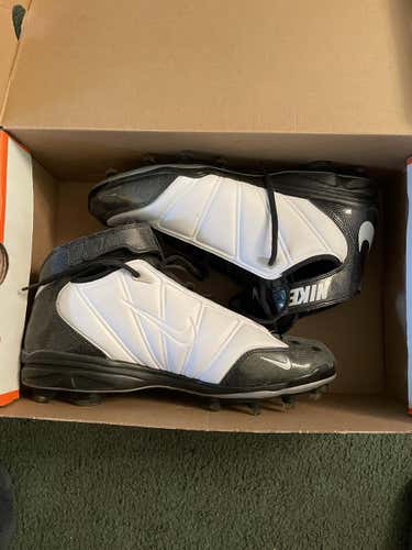 White Men's Molded Cleats High Top Zoom super bad 2