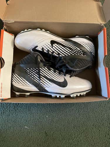 White Men's Molded Cleats High Top ALPHA