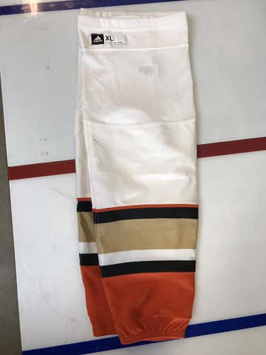 Used Anaheim Ducks Adidas Game Socks - XL - Away