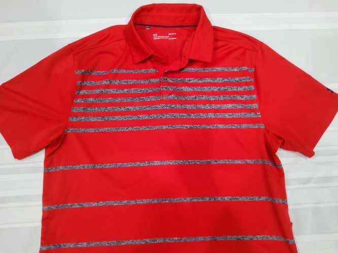 Red & Blue Men's Used Adult Large Under Armour Heatgear Shirt