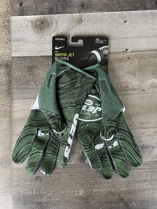 Nike Vapor Jet NFL New York Jets Receiver Gloves Men’s Size 2XL