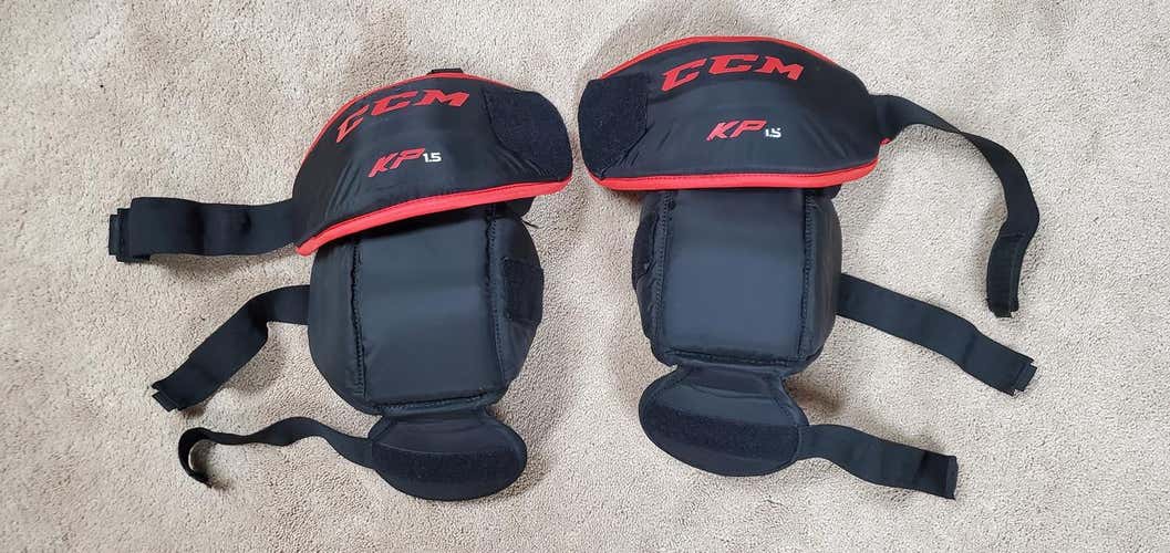 Used CCM KP1.5 Senior Goalie Knee Guards