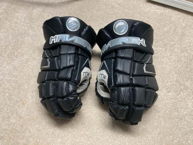 Black Maverik M4 Lacrosse Gloves Size Large 13"