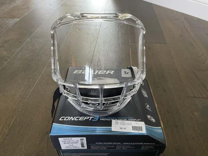 Bauer concept 3 hockey face shield Sr.