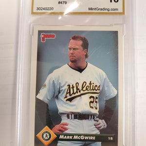 Mark Mcgwire 1993 Don Russell #479 Gem Mint 10