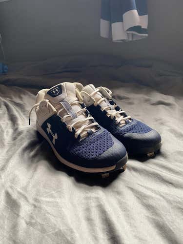 Blue Men's Size 9.5 (Women's 10.5) Under Armour Cleats