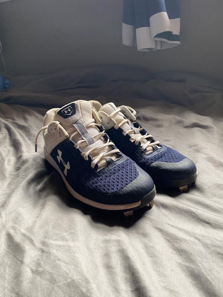Blue Men's Size 9.5 (Women's 10.5) Under Armour Cleats