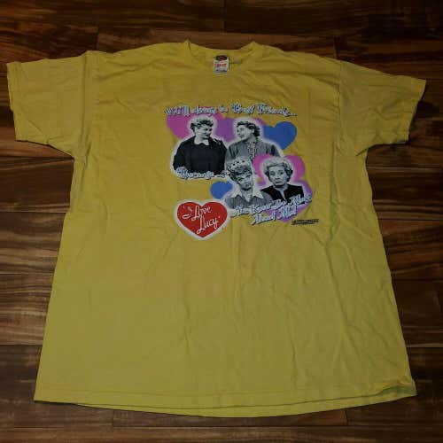 I Love Lucy 2005 Movie Promo Yellow T Shirt Size XXL