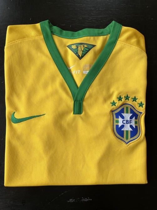 CBF Brazil Soccer Jersey YM