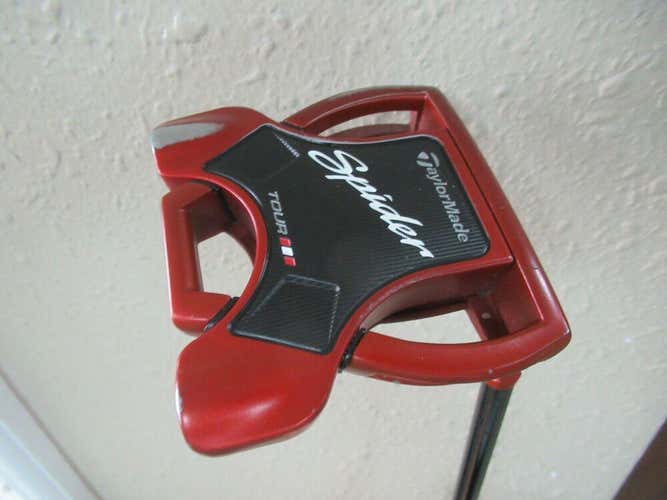 TAYLORMADE SPIDER TOUR PUTTER 35" FACTORY SHAFT SUPER STROKE TOUR 1.0 GRIP HC