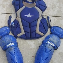 Used Youth Blue All Star Catcher's Set