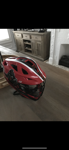 Red Adult Used Player's Cascade S Helmet