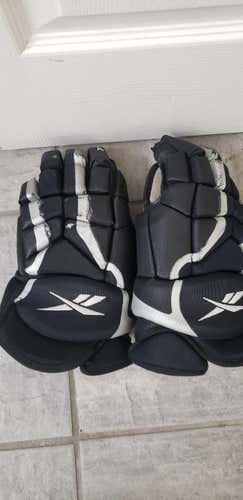 Navy Blue Used Senior Reebok Gloves 14"