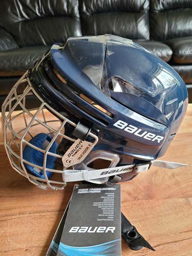 Navy New Small Bauer 4500 Helmet Combo