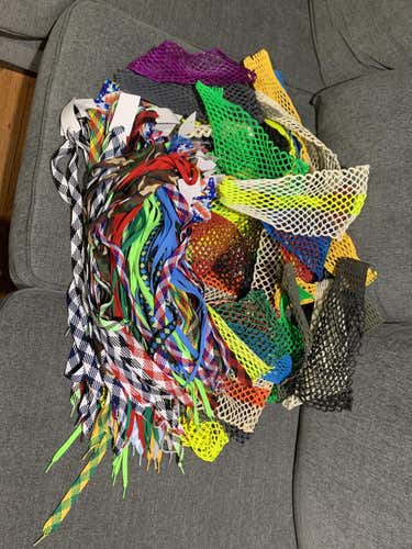 Lacrosse mesh and shooter lot