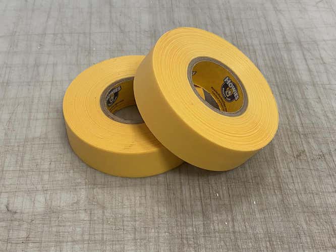 2 Rolls of Howie's Yellow Hockey Sock Tape 1" x 30 yds Shin