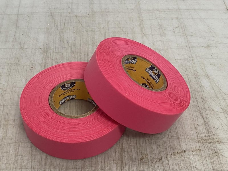 2 Rolls of Howie's Pink Hockey Sock Tape 1 x 30 yds Shin