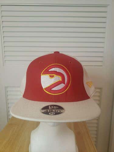 Rare NWT Atlanta Hawks New Era 49forty Fitted Hat 7 3/8 NBA Hardwood Classic