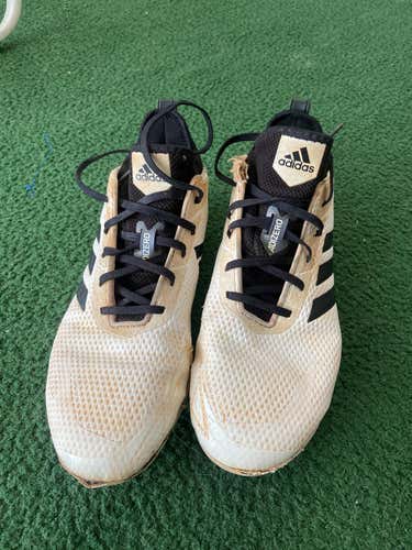 White Used Men's Adult Size Men's 10.5 (W 11.5) Metal Adidas