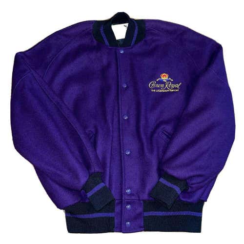 Vintage 1980’s Crown Royal Wool Purple Button Jacket