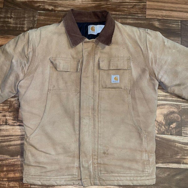 90s Vintage Carhartt Quilted Lined Traditional Jacket Sz L