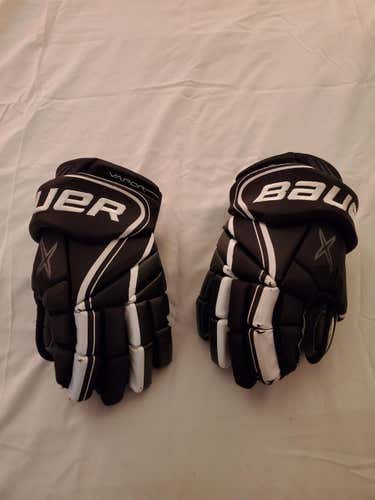 Black Used Senior Bauer Vapor X800 Lite Gloves 14"