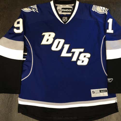 Reebok Premier Tampa Bay Lightning STAMKOS Alternate BOLTS Jersey LARGE