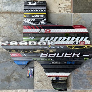 State of Hockey Stick Wall Art w/ Lights!