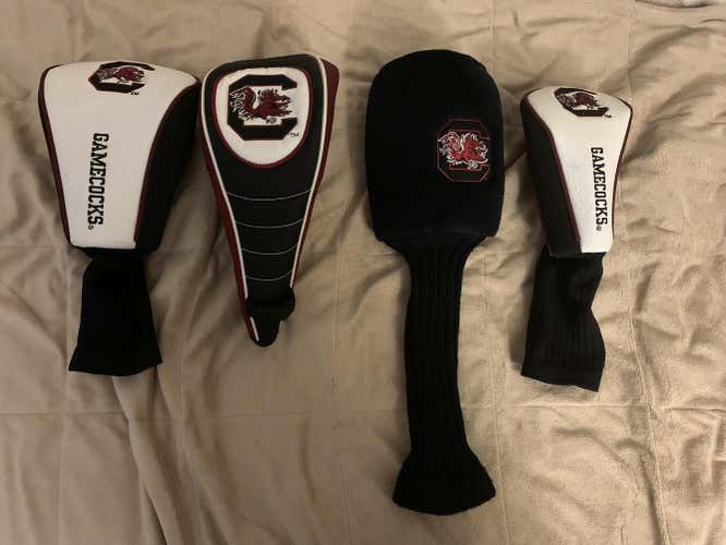 SOUTH CAROLINA GAMECOCKS HEADCOVERS 1/3/5/HYBRID/PUTTER