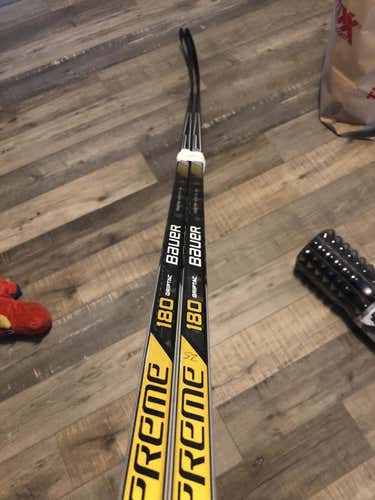 New Intermediate (Right) Bauer Supreme 180 Hockey Stick (P88-67 Flex) FREE Bonus Stick!
