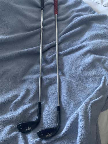 Used Left Hand Stiff Flex Steel Shaft AP2 714 Irons Set And Two Wedges
