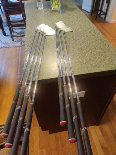 Used Men's TaylorMade Right Handed RSi TP Iron Set 3-Pw KBS tour Stiff Flex Steel Shaft
