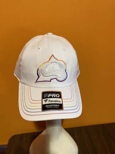 Colorado Avalanche Player Issued Equality Fanatics Hat