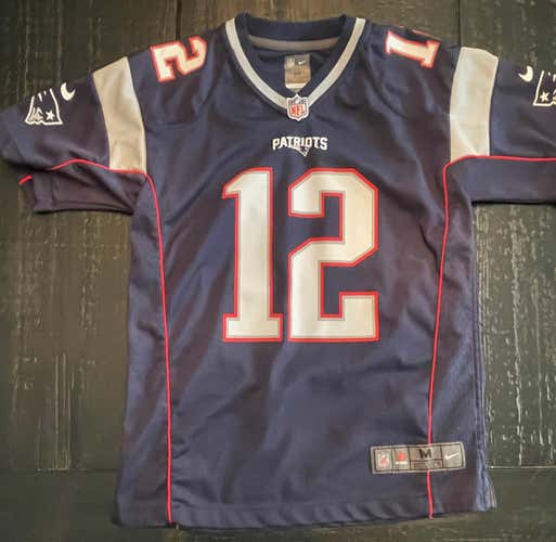 New England Patriots Tom Brady Game Jersey Nike Yth Medium 10-12 - Free Shipping