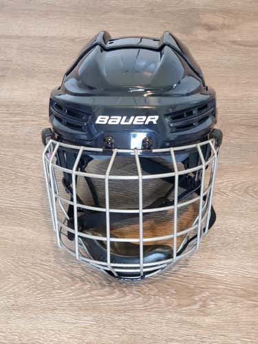 Blue Used Medium Bauer IMS 5.0 Combo Helmet
