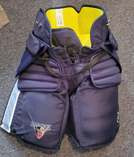 New Navy Senior Medium Warrior Hockey Goalie Pants Pro Stock
