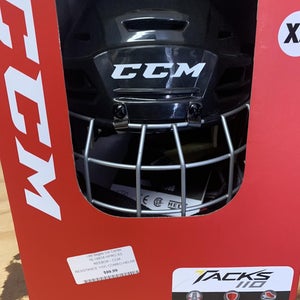 Black New XS CCM Tacks 110 Helmet