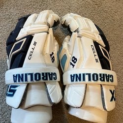 UNC Team Issue STX Cell III Lacrosse Gloves 13"