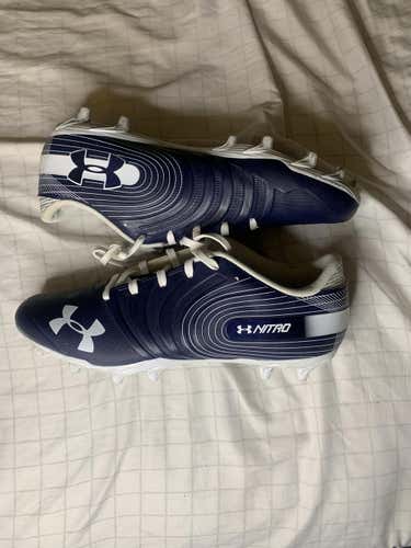 Navy Blue Under Armour Cleats