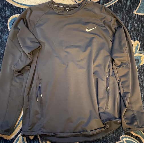 Gray Nike Baseball Jacket Large