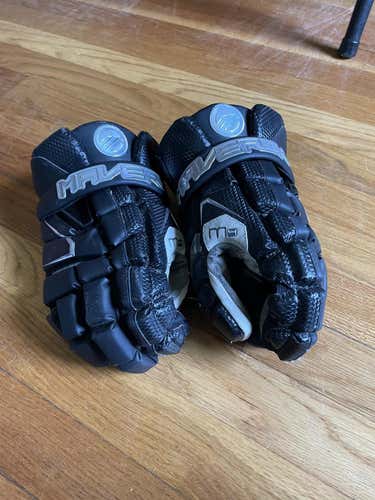 Black Used Player's Maverik 13" M4 Lacrosse Gloves