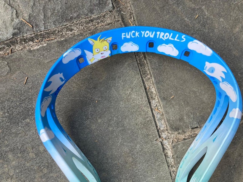 Sonic Themed Under Armour Mercenary Lacrosse Head