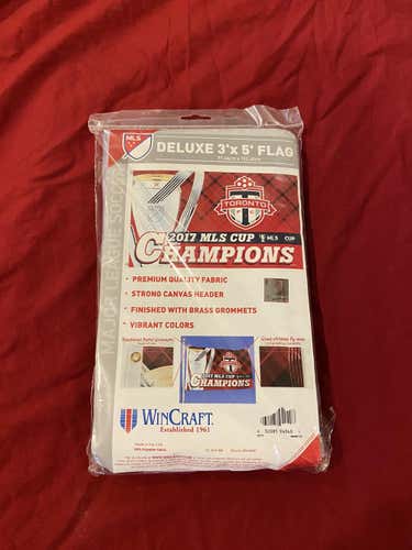 Toronto FC WinCraft 2017 MLS Cup Champions On-Pitch 3' x 5' 1-Sided Deluxe Flag