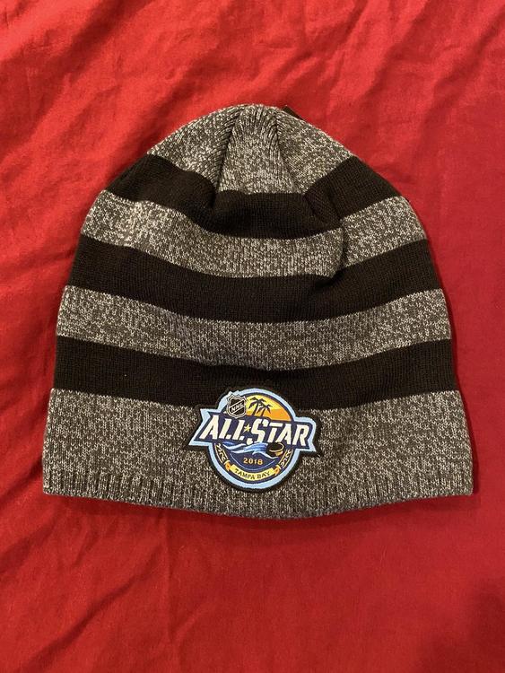 2018 Tampa Bay Lightning Adidas NHL All-Star Game Knit Beanie - Heathered  Gray/Black | SidelineSwap