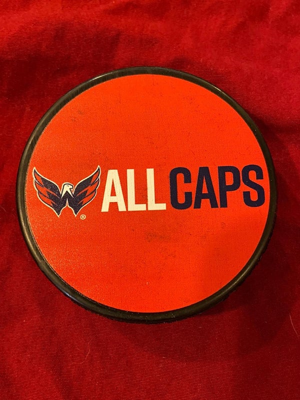 Washington Capitals “ALL CAPS” NHL Playoff Hockey Puck