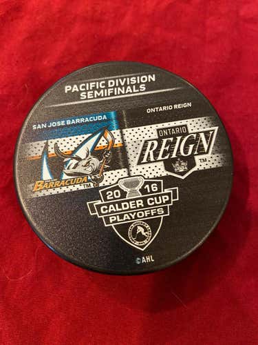 AHL San Jose Barracuda vs Ontario Reign 2016 Calder Cup Playoffs Match-Up Puck